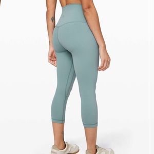 Lululemon Align Crop Leggings 21" High Rise Nulu Aquatic Green 4